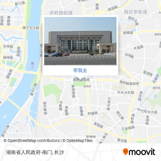 湖南省人民政府-南门地图