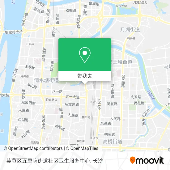 芙蓉区五里牌街道社区卫生服务中心地图