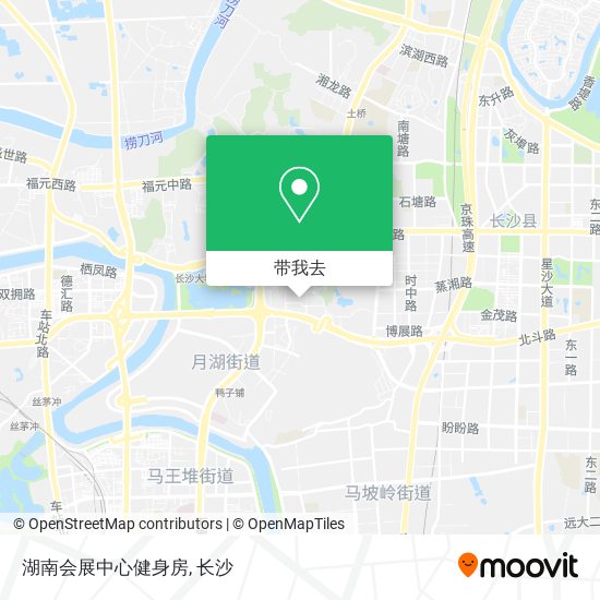 湖南会展中心健身房地图
