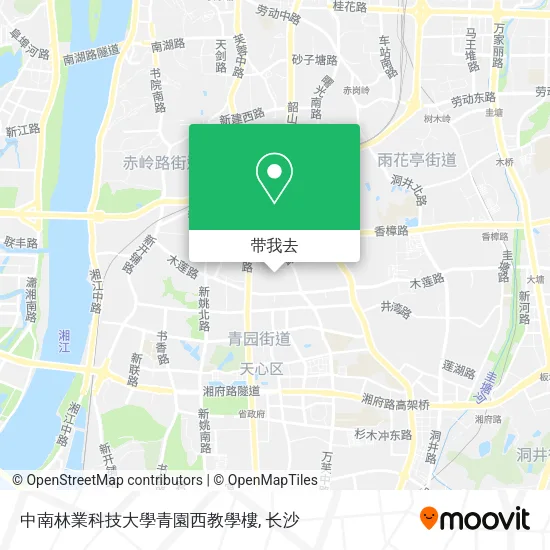 中南林業科技大學青園西教學樓地图