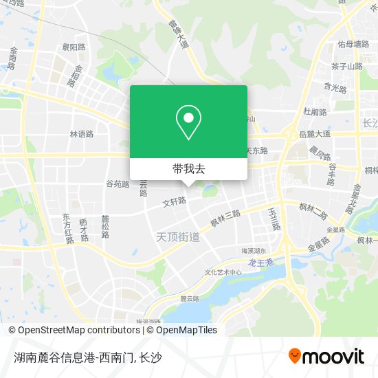 湖南麓谷信息港-西南门地图