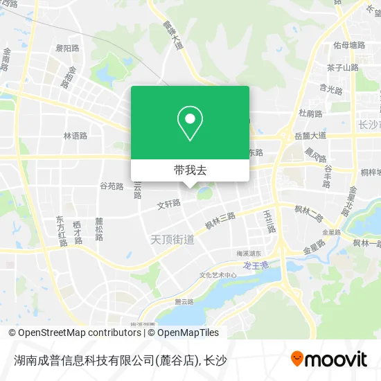 湖南成普信息科技有限公司(麓谷店)地图