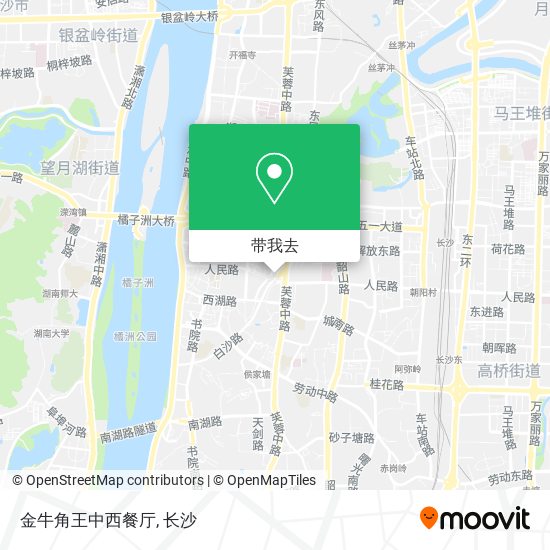 金牛角王中西餐厅地图