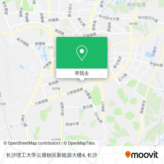 长沙理工大学云塘校区新能源大楼4地图