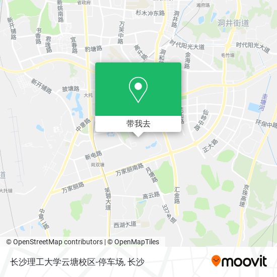 长沙理工大学云塘校区-停车场地图