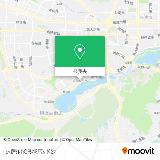 披萨扣(览秀城店)地图