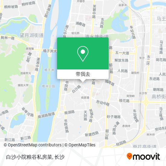 白沙小院粮谷私房菜地图