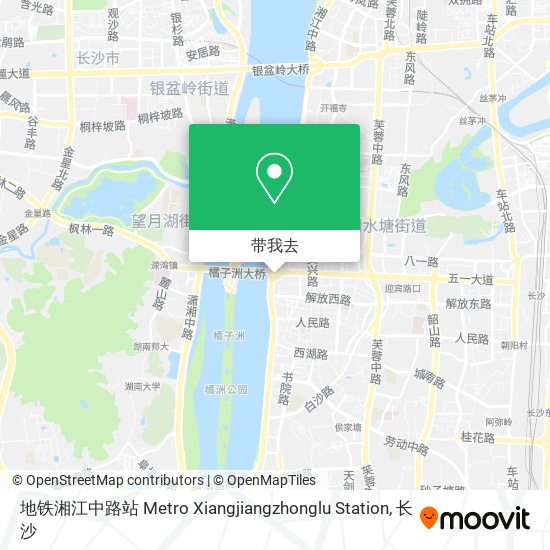 地铁湘江中路站 Metro Xiangjiangzhonglu Station地图