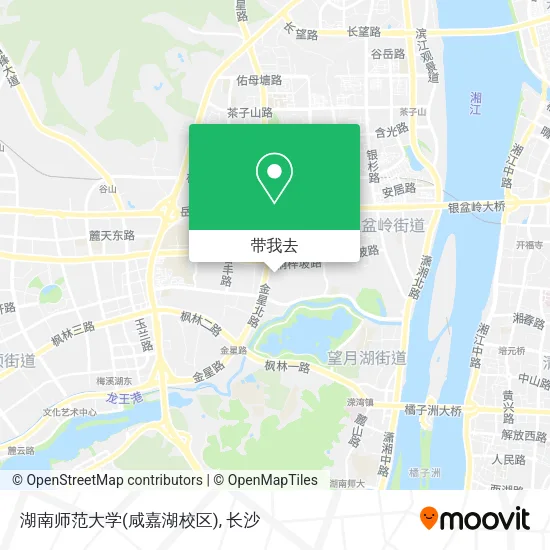 湖南师范大学(咸嘉湖校区)地图
