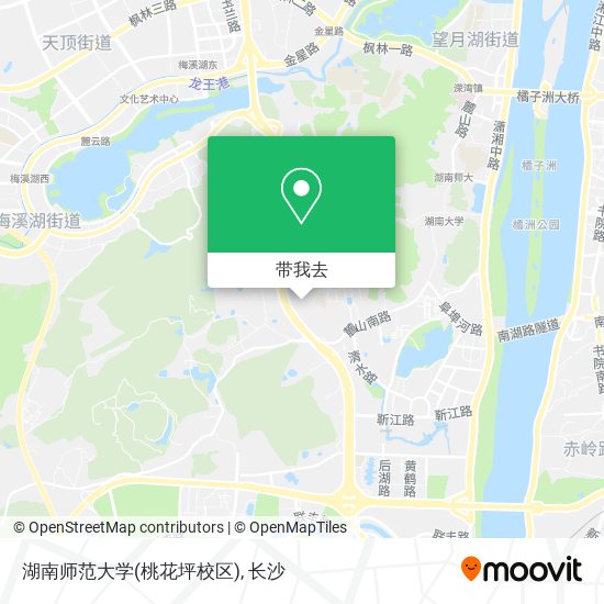 湖南师范大学(桃花坪校区)地图