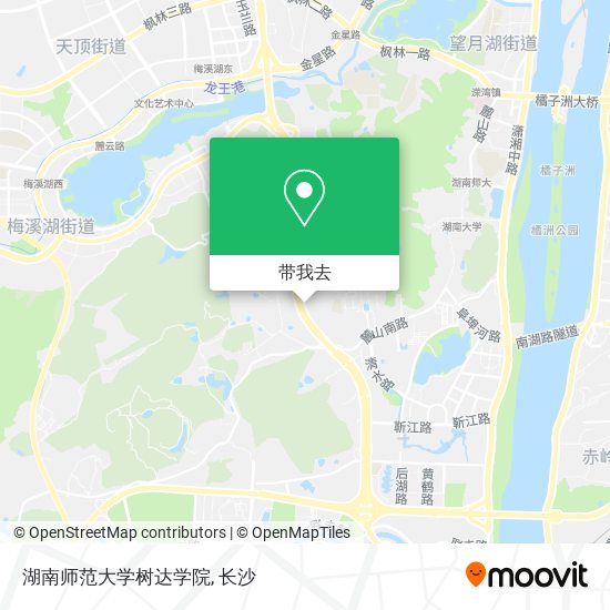 湖南师范大学树达学院地图