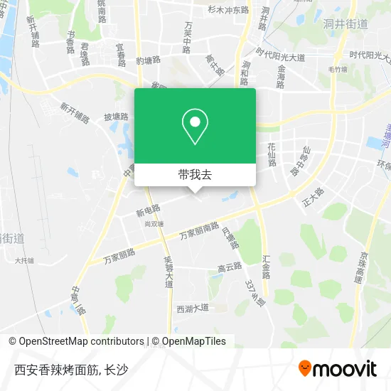 西安香辣烤面筋地图