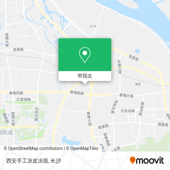 西安手工凉皮凉面地图