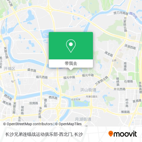 长沙兄弟连镭战运动俱乐部-西北门地图