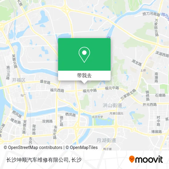 长沙坤顺汽车维修有限公司地图