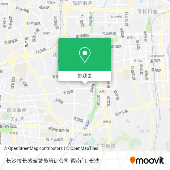 长沙市长盛驾驶员培训公司-西南门地图