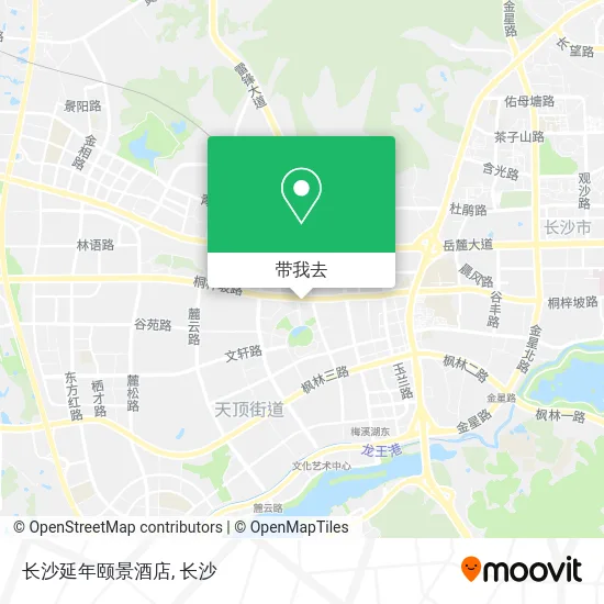 长沙延年颐景酒店地图