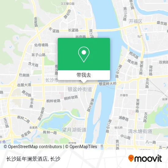 长沙延年澜景酒店地图
