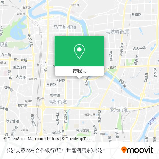 长沙芙蓉农村合作银行(延年世嘉酒店东)地图