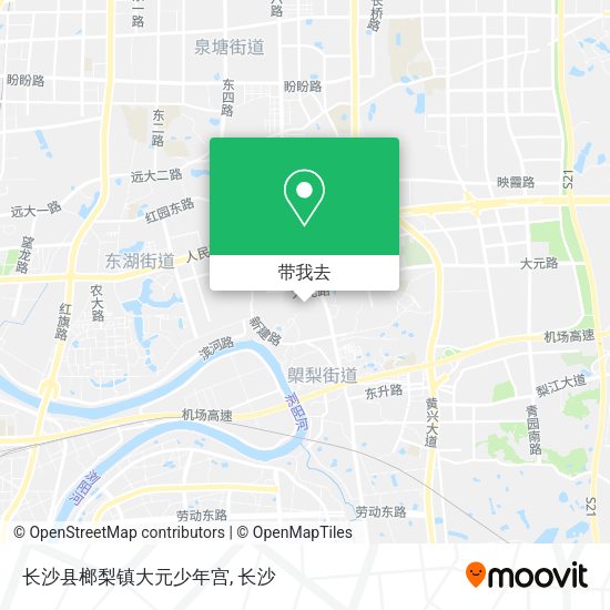 长沙县榔梨镇大元少年宫地图