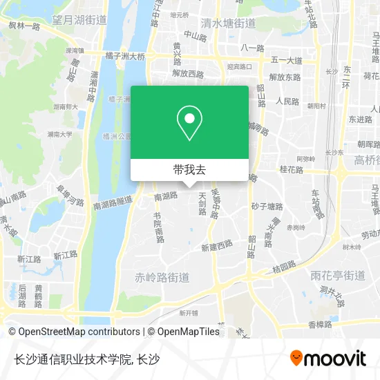 长沙通信职业技术学院地图