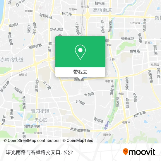曙光南路与香樟路交叉口地图