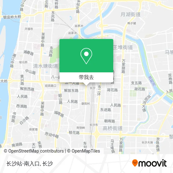 长沙站-南入口地图