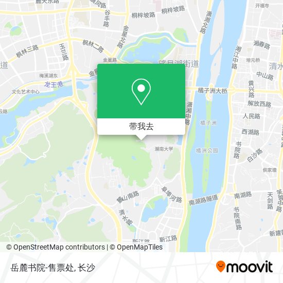 岳麓书院-售票处地图