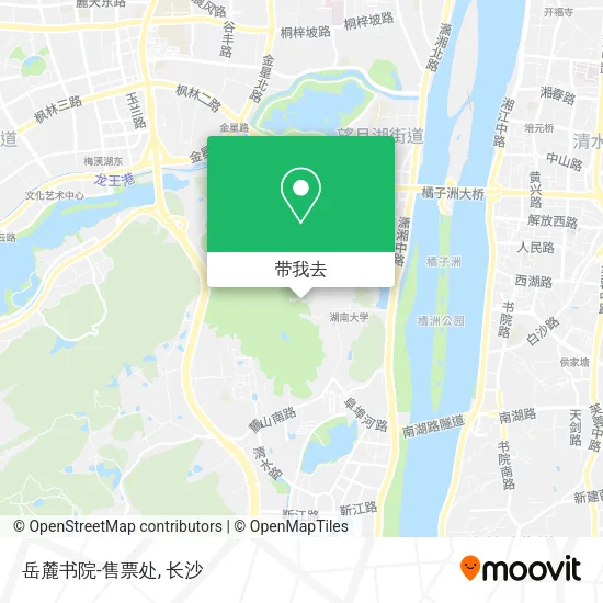 岳麓书院-售票处地图