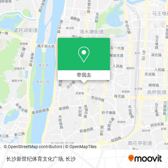 长沙新世纪体育文化广场地图