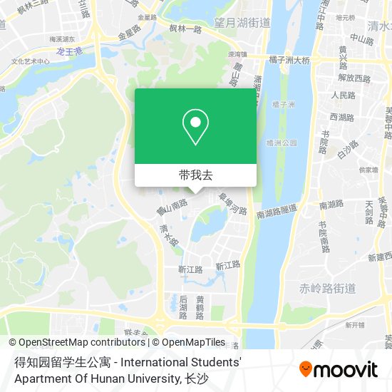 得知园留学生公寓 -  International Students' Apartment Of Hunan University地图