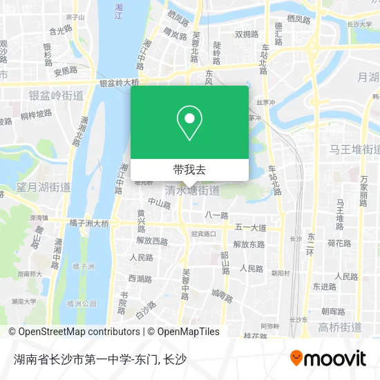 湖南省长沙市第一中学-东门地图