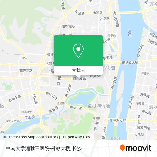 中南大学湘雅三医院-科教大楼地图