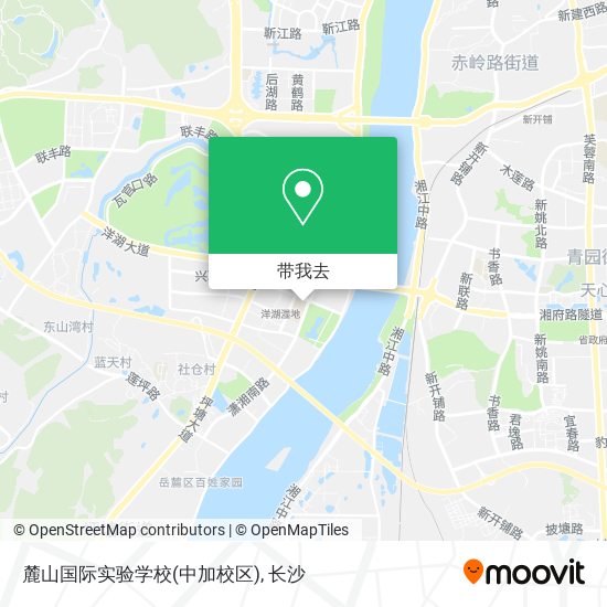 麓山国际实验学校(中加校区)地图