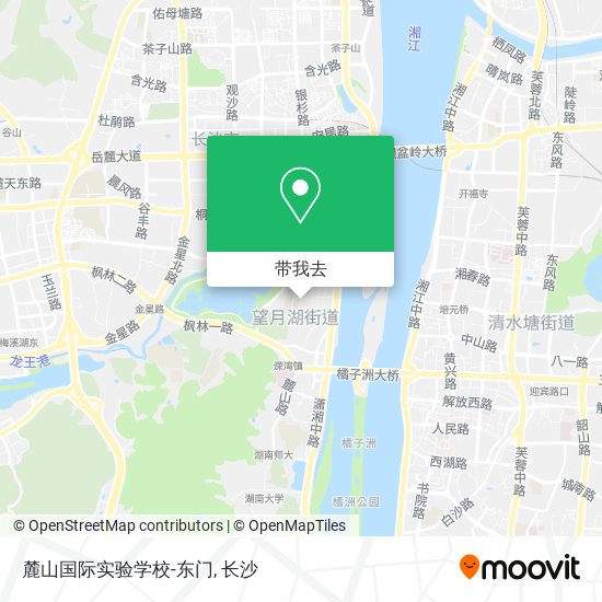 麓山国际实验学校-东门地图