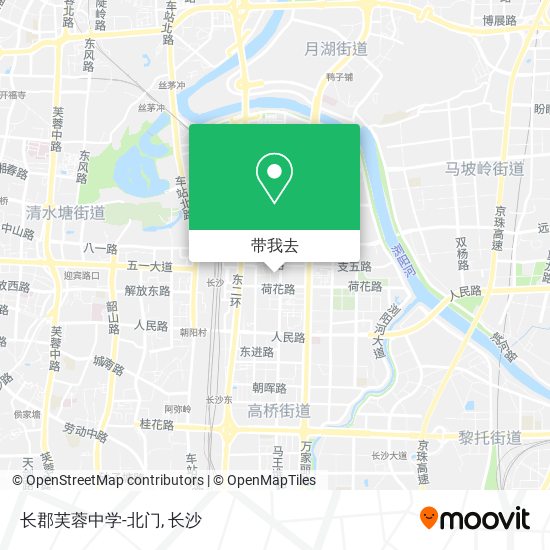 长郡芙蓉中学-北门地图