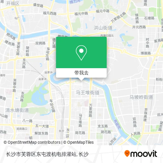 长沙市芙蓉区东屯渡机电排灌站地图