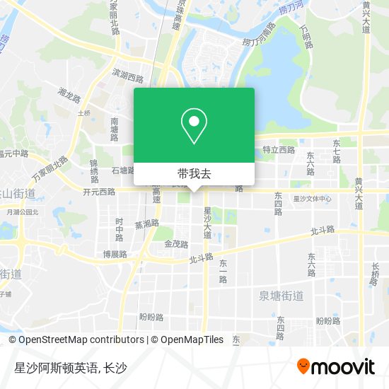星沙阿斯顿英语地图