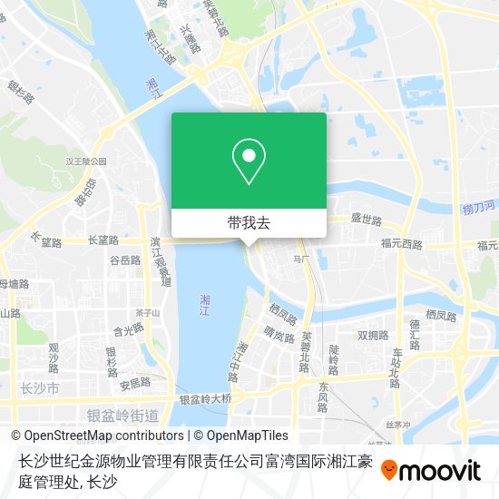 长沙世纪金源物业管理有限责任公司富湾国际湘江豪庭管理处地图