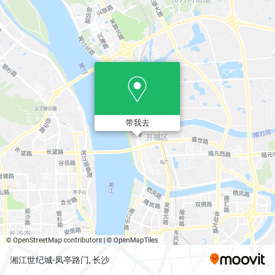 湘江世纪城-凤亭路门地图