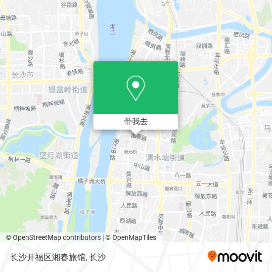 长沙开福区湘春旅馆地图