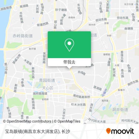 宝岛眼镜(南昌京东大润发店)地图