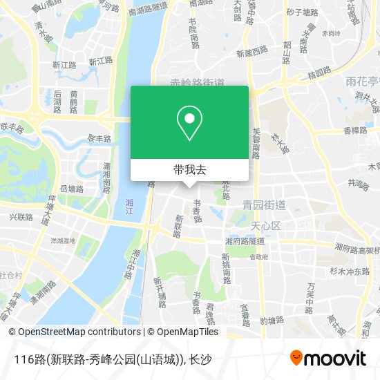 116路(新联路-秀峰公园(山语城))地图