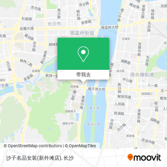 沙子名品女装(新外滩店)地图