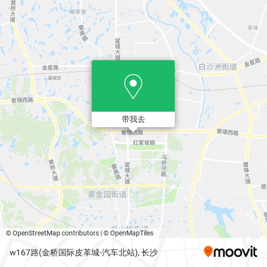 w167路(金桥国际皮革城-汽车北站)地图