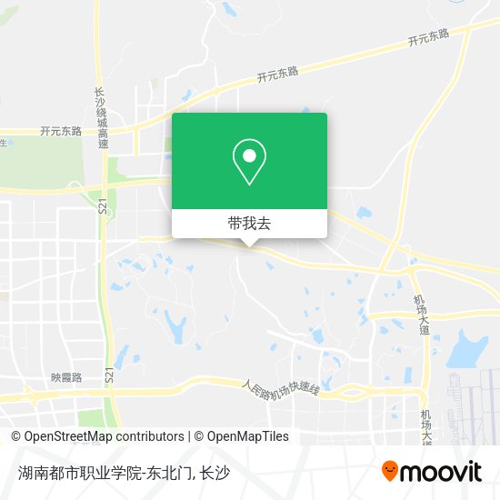 湖南都市职业学院-东北门地图