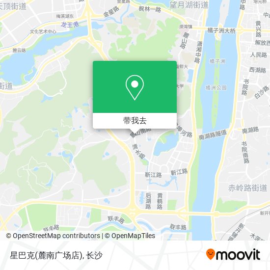 星巴克(麓南广场店)地图