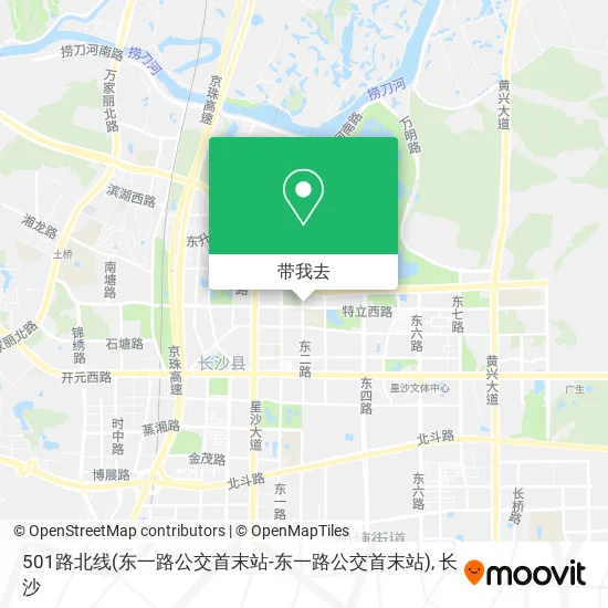 501路北线(东一路公交首末站-东一路公交首末站)地图
