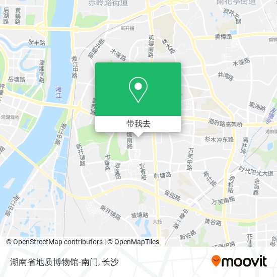 湖南省地质博物馆-南门地图