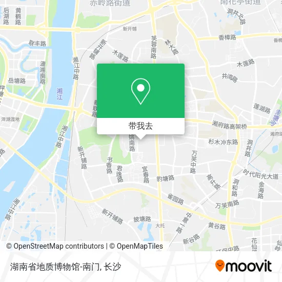 湖南省地质博物馆-南门地图